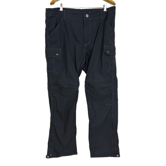 Kuhl Renegade Convertible Stealth Pants Men 37x32 Gray Cargo Hiking Outdoor EUC - Picture 1 of 9